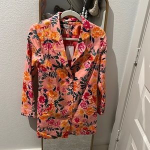 Lovers + Friends Miller Blazer Mini in Sunset Floral